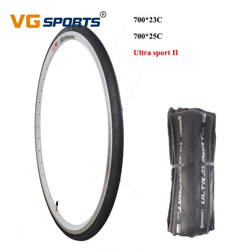 Bicycle Tire Continenta Ultra Sport II 700*23C 700*25C Road Bike Tyre 700C Foldable Bicycle Cycling Tyres Pneu Bicicleta