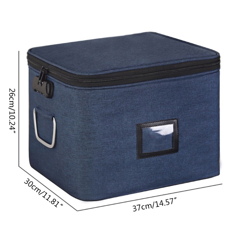 Multi-layer Document Organizer Portable Password Files Bag Briefcase Large Capacity Storage Case Travel