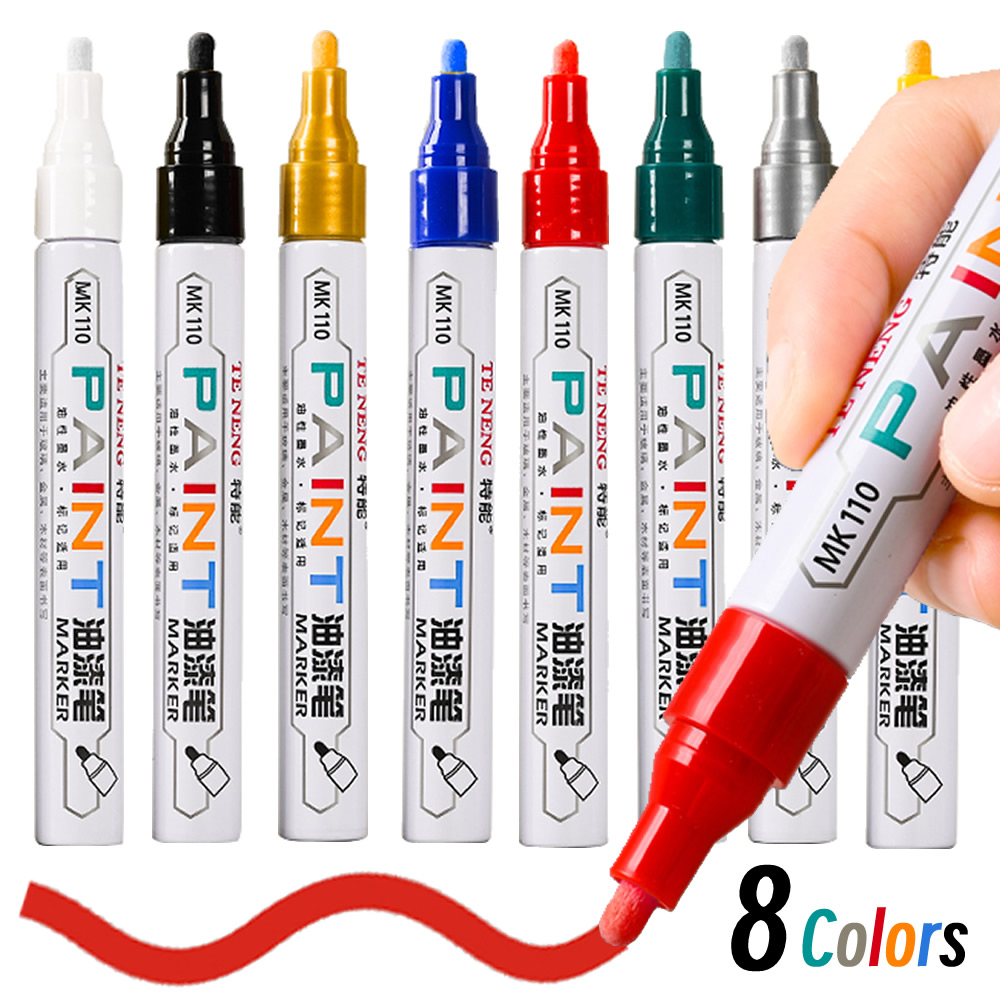 8 Kolorów Pisak robić Naprawy Rys Samochodowych Szybkoschnący Lakier robić Retuszu Wodoodporny znacznik robić Opon i Felg Pisaki robić Lakieru Samochodowego