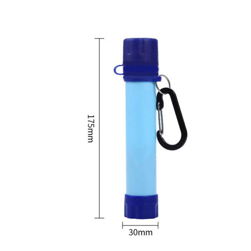 Einfache Wasserfilter draussen Saug Stroh Tragbare Filter Rohr Bereich Ultrafiltration Stroh Wandern Camping Expedition Angeln