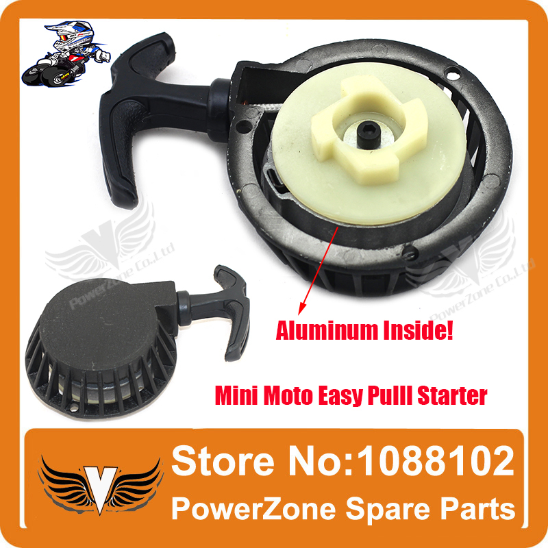 Aluminum Alloy Pull starter Easy to Pull Fit 47cc 49cc 2 Stoke Mini Dirt Pocket Pit Bike Moto ATV Quad