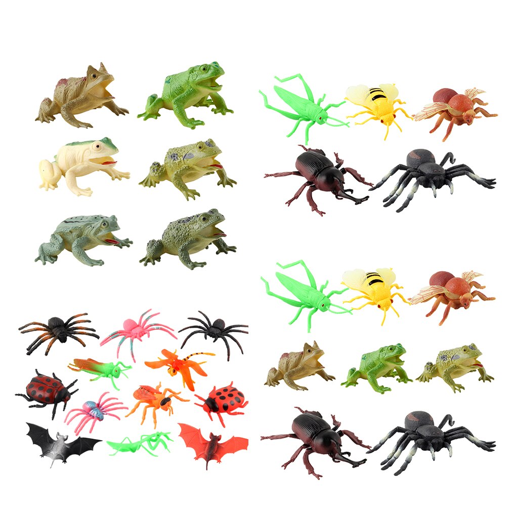 5/6/8/12 pièces insectes insectes araignée tarentule Scorpion abeille PVC