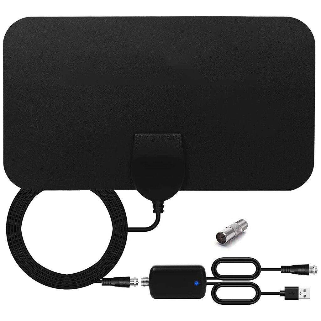 Brand High-Power Indoor TV Antenna, TNT Antenna With Signal Amplifier, 120-Mile H D TV Antenna 1080P H D 4K VHF UHF FM