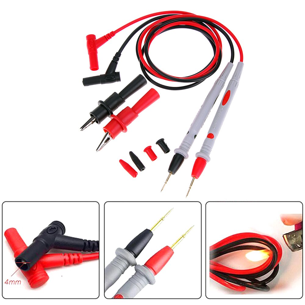 20A 1000V Probe Test Leads Pin for Digital Multimeter Needle Tip Multi Meter Tester Lead Probe Wire Pen Cable