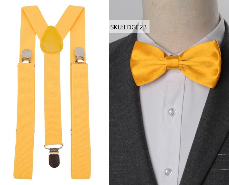 Hosenträger Fliege Set Männer Suspensorio für Mann Junge Frauen Bowtie Hosenträger Hosen Tirantes Hochzeit Freizeit Hemd Bleibt