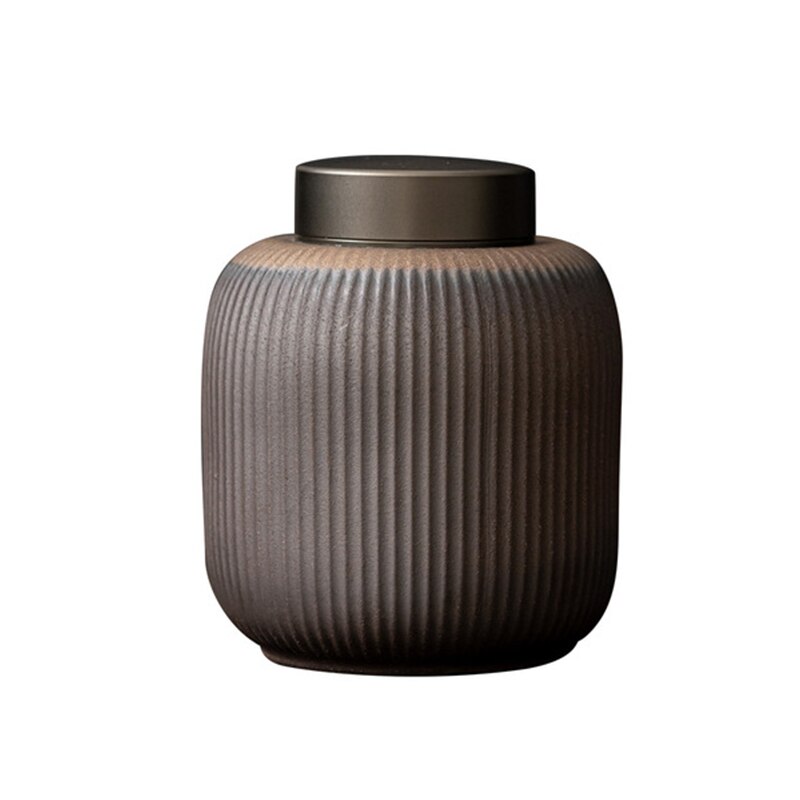 Ceramic Tea Caddy Large Household Retro Imitation Wood-fired Porcelain Cans Tea Warehouse Sealed Tea Cans Tea Packaging Box