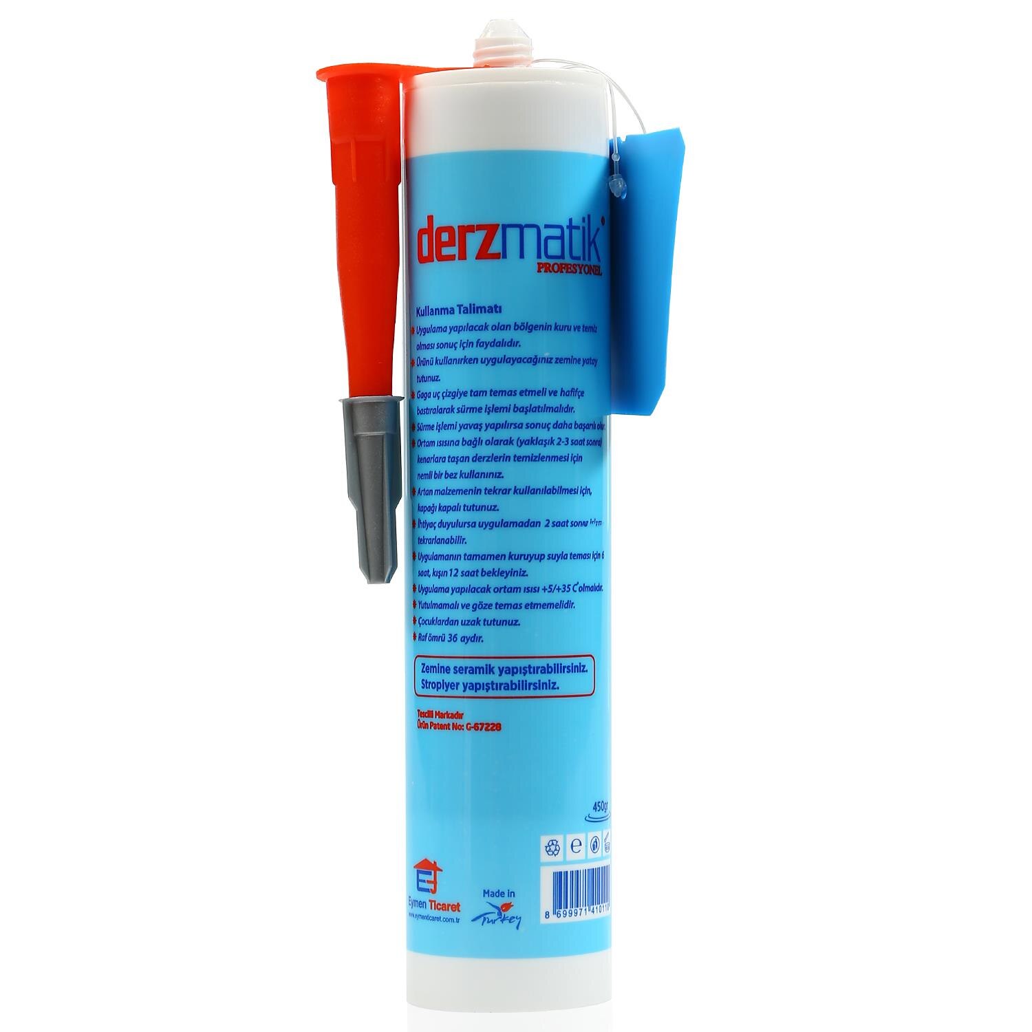 Derzmatik Drying Grout Repair Kit Red Brown Color 450 g