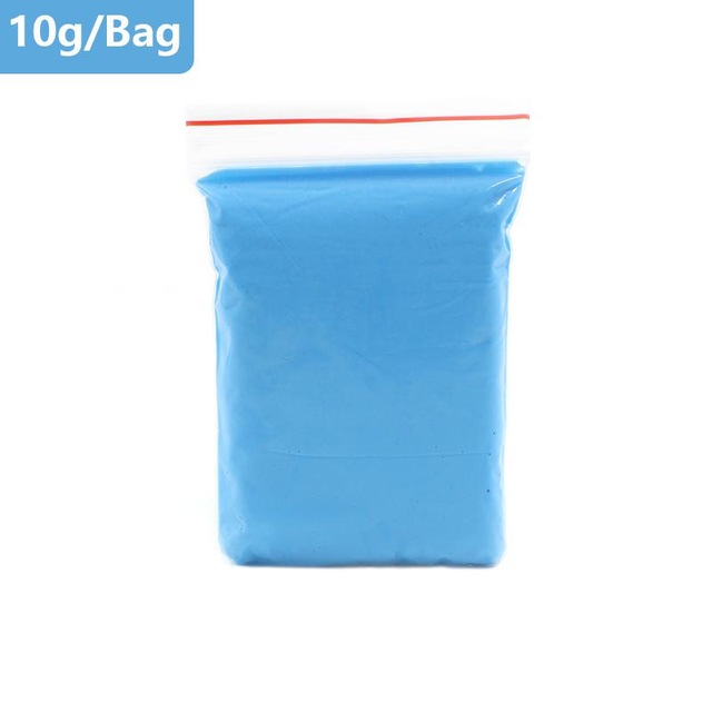 80ml Colorful Cloud Slime Fluffy Polymer Anti Stress Charms Cotton Mud Magic Glue Crystal Clay Plasticine Supplies Kids Toys: 10g Blue