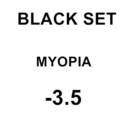 Cámara dioptría esnórquel prescripción buceo máscaras con miopía lente máscara sumergible corrector esnórquel con máscara de buceo tubo de respiración: BLACK-350