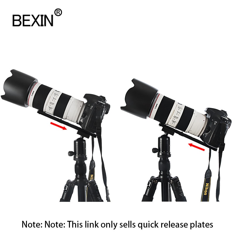 BEXIN long Camera tripod quick release plate quick shot clip bracket camera mount plate for dslr camera tripod with 1/4 screw