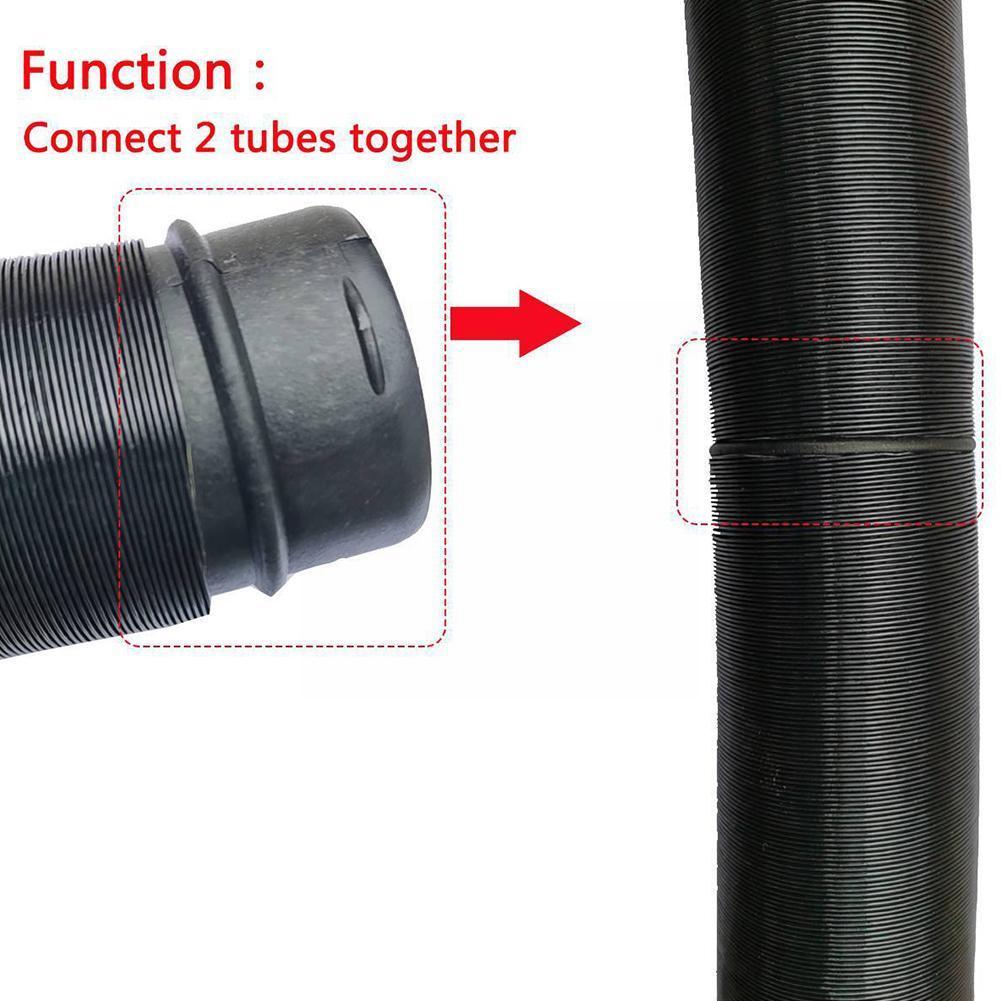 Black Outlet Pipe Connector Plastic Material Duct Joiner 60mm 75mm Heater Choose Can 42mm B3S5