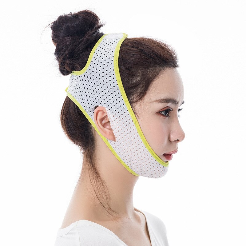 Face Care Slim Down Bandage Small Face Shaping Belt Double Chin Lifting Tight Facial Massager Anti Cellulite Face Mask Belts: YELLOW