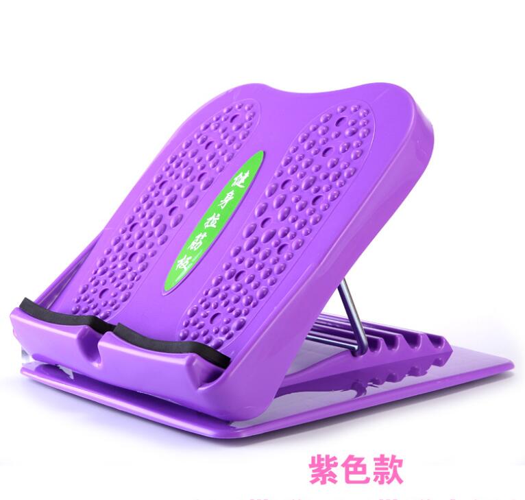 Tablero inclinado portátil para masaje de pies, tablero ajustable para estriberas, ensanchador de tobillo, 4 posiciones, tabla de cuña elástica para pies: purple