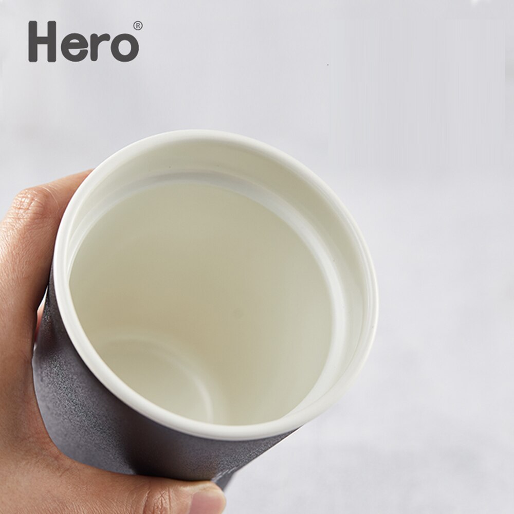 280ml kaffekoppar skyddade resekoppar bil kaffemugg emaljmuggar skyddsbara mjölktemugg återanvändbara kaffemuggar i rostfritt stål