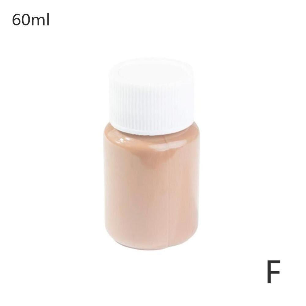 Universele Lederen Reparatie Tool 60Ml Autostoel Sofa Jassen Holes Scratch Scheuren Geen Warmte Vloeibare Leder Vinyl Reparatie Kit: Bruin