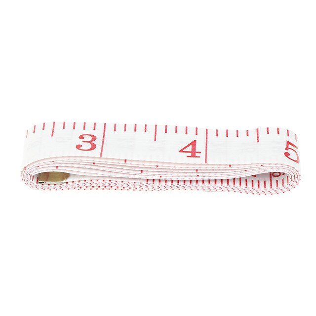 1.5m rainbow tape ruler with buttons Sewing Measure Tape Garment Ruler Tool: White 1.5m