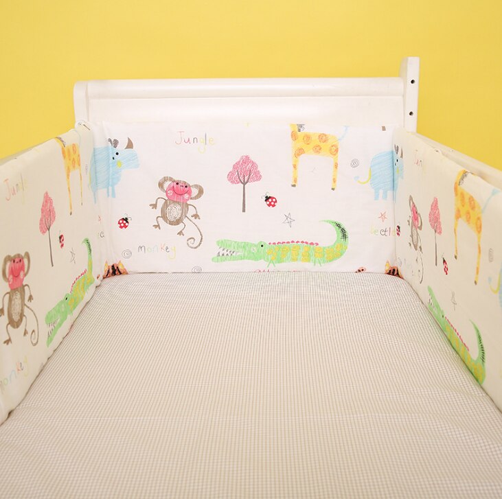 Crown Patroon 180*30 cm Crib Bumpers U/L Vorm Baby Bedding Set Cot Rond Protector Pasgeborenen Bed hoofd Beschermen Kussen Een Stuk