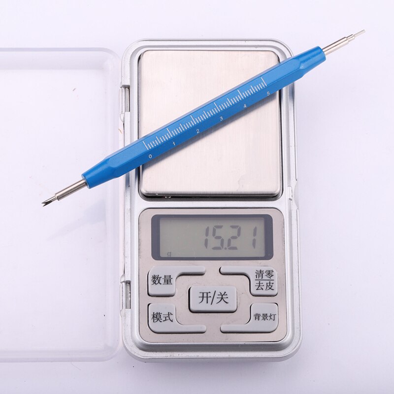 Pulseira de relógio fivela mola barra ligação pino removedor reparação abridor ferramenta medição liga alumínio profissional ferramentas relógio