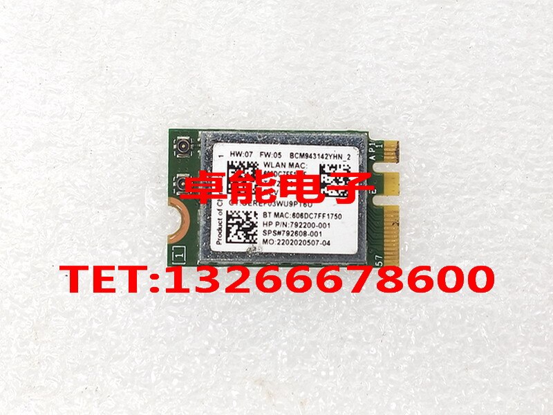 HP TPN-C125 TPN-C126 15-AC de tarjeta de red inalámbrica módulo WiFi Bluetooth dos