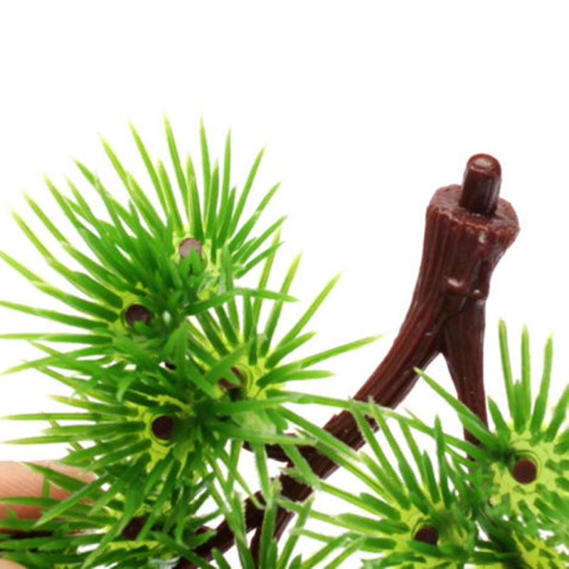 Bonsái Artificial de plástico, ornamento de bonsái, árbol de pino Artificial, decoración de plantas, acuario, accesorios para acuario