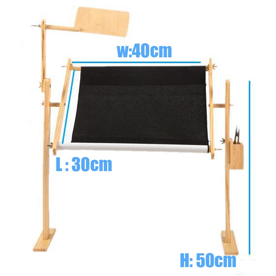 Adjustable solid wood cross stitch rack,50cm embroidery frame wooden stand desktop cross stitch frame