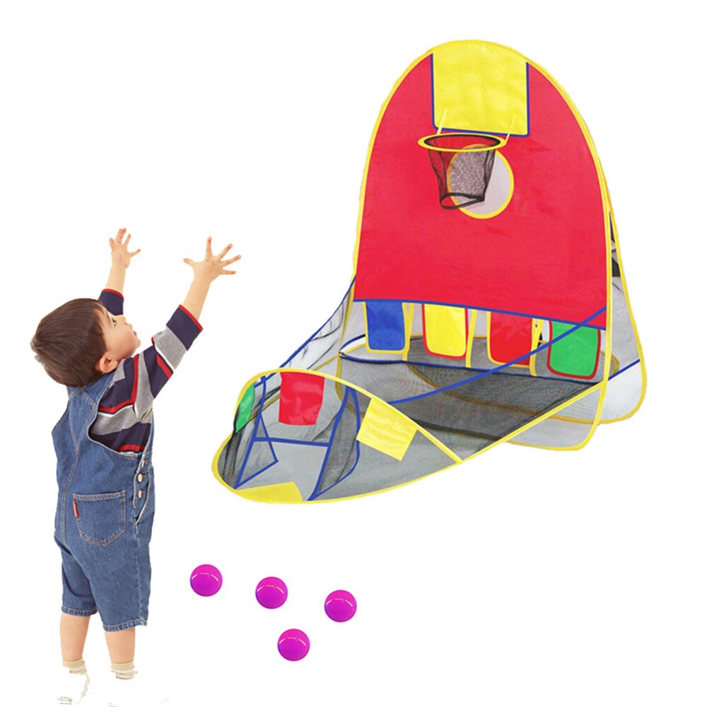 Ball Tent Play House Basketball Basket Tent Ocean Ball Pool Outdoor Indoors Sport Kids Toys Beach Lawn Play Tent Babysitter