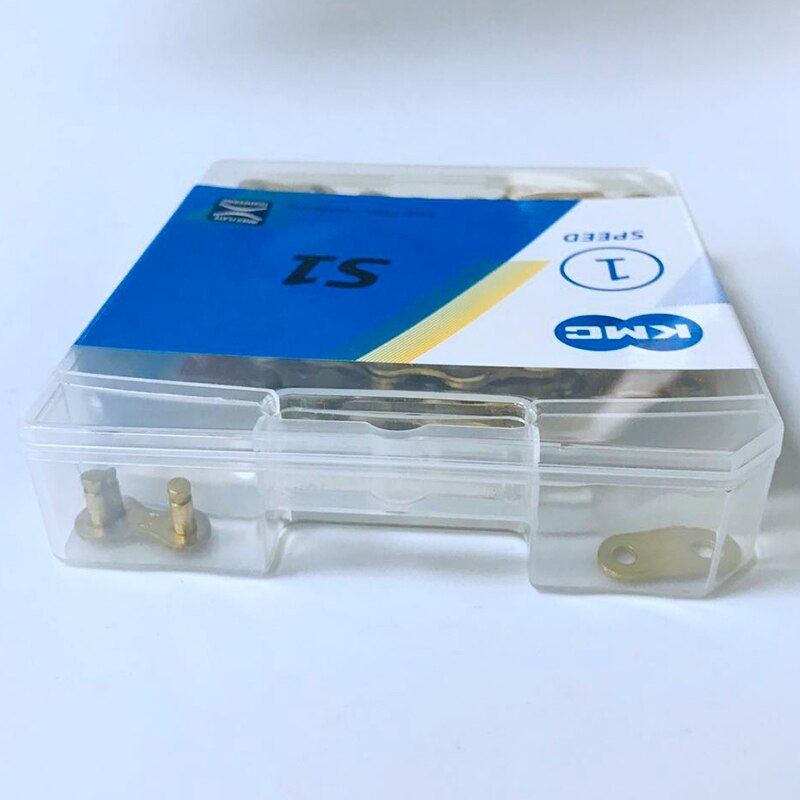 KMC S1 Single Speed Chain Fixed Gear Bicycle Chain 112L Folding Bike Chain Bicycle Accessories