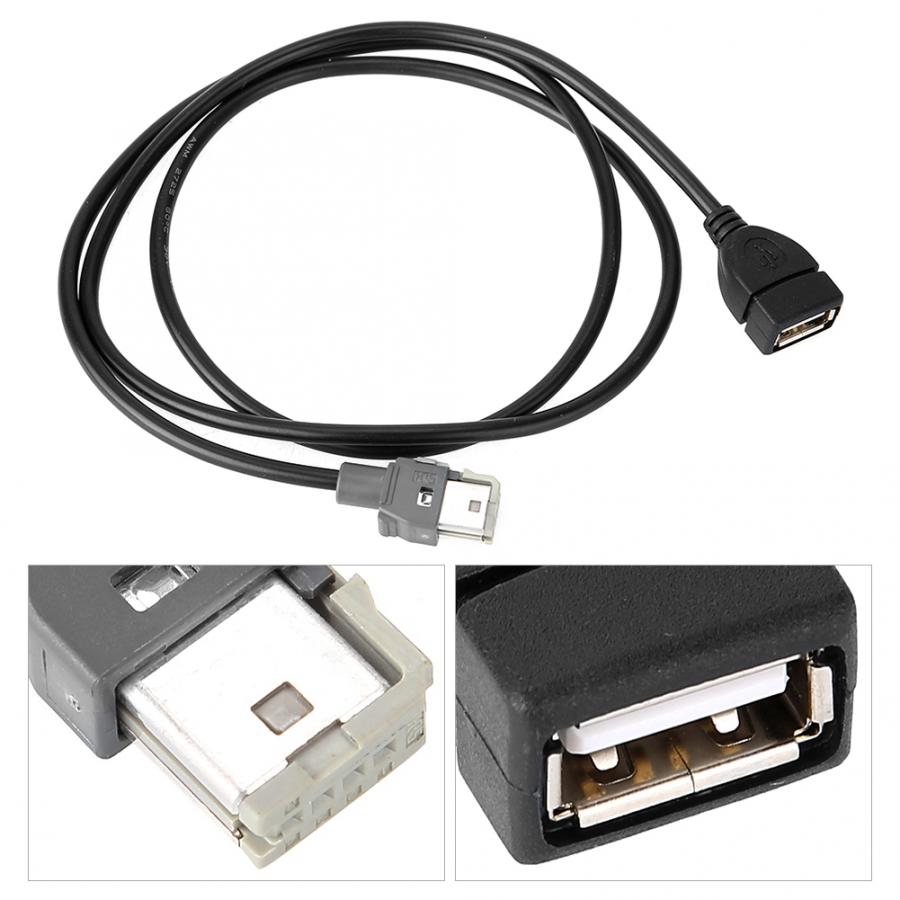 Câble USB Pour Autoradio Peugeot/Citroën RD9 RD43 RD45 - Longueur 1,5m, Couleur Noire, Neuf