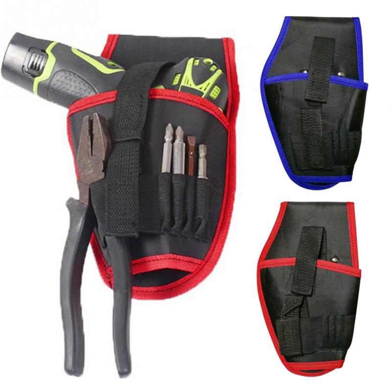 Drill Waist Tool Belt Bag Tools Carry Pouch Portable Cordless Drill Holder Pocket Drill Cordless Screwdriver Waist Tool Bag
