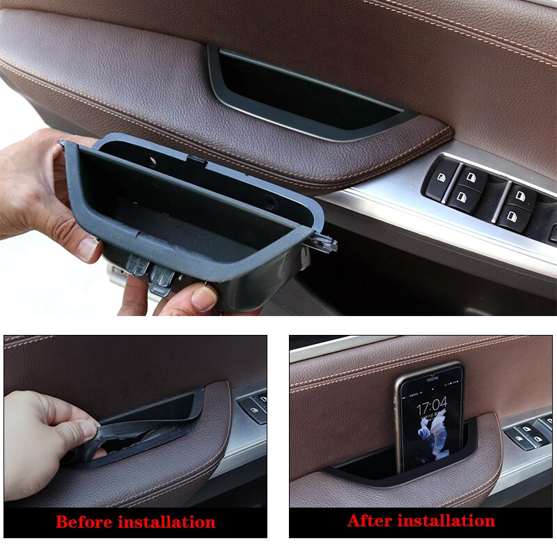 Auto left Right Interior Door Handle Inner Door Panel Handle Pull Trim Cover For BMW X3 X4 F25 F26