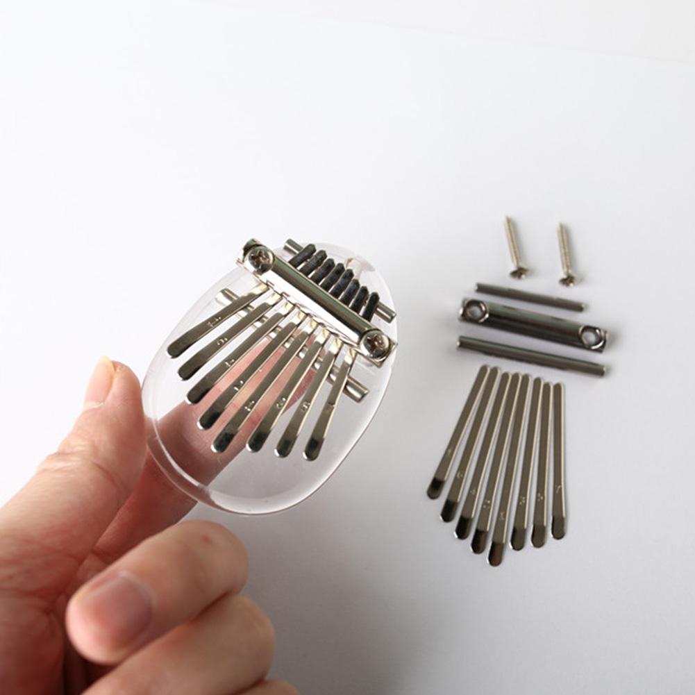 Piano de pulgar Kalimba, puente, sillín, juego de 8 llaves, piezas de repuesto DIY, accesorios de guitarra, herramienta Luthier