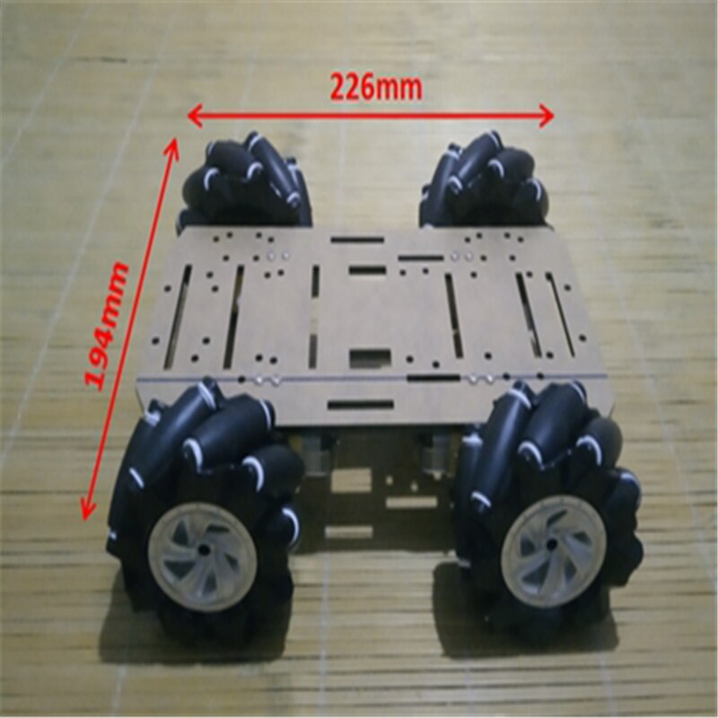 TT Motor 80mm Mecanum Wheel Car Smart Car Is Suitable For Arduino Programming Omnidirectional Mobile Chassis Robot