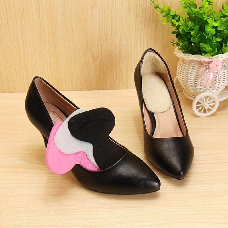 1 Pair Insole women shoe Invisible non slip pad Inserts soft sponge Leopard massage woman heel protector insoles for shoes