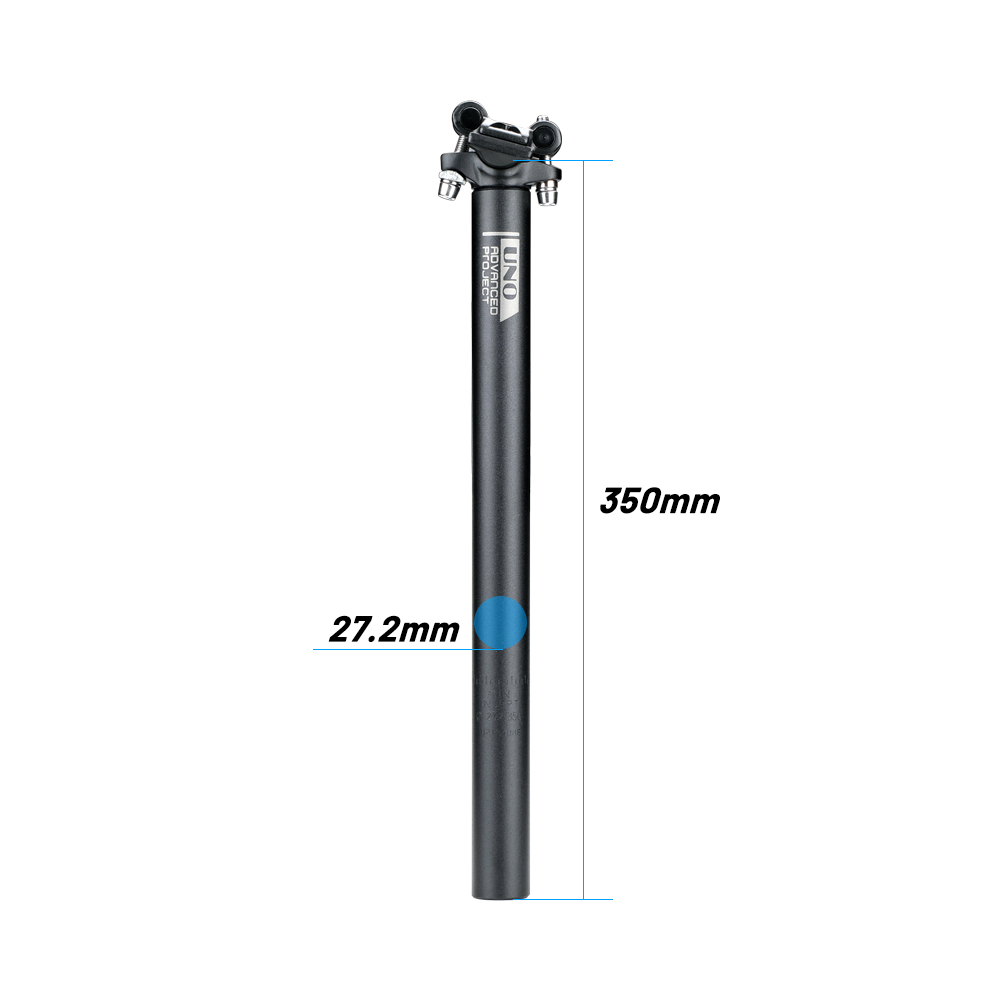 Uno canote de bicicleta ultraleve, peça de assento para bicicleta de alumínio, mtb, 25.4/27.2/30.9/31.6*350/400mm: 27.2X350MM