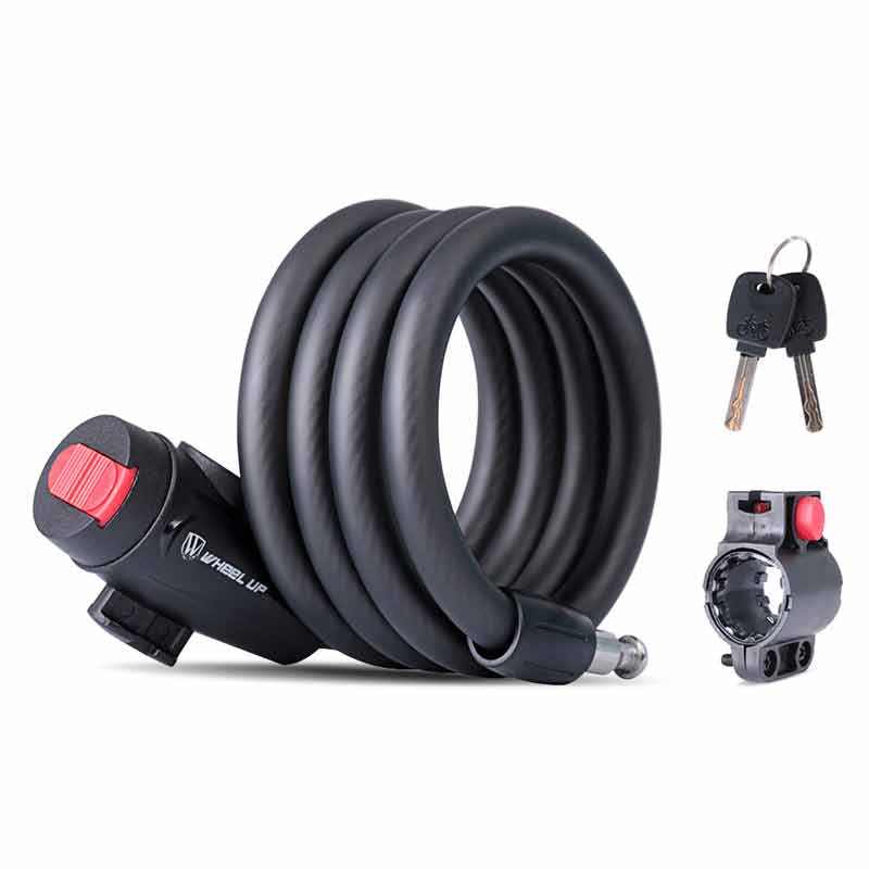 Wheel UP 1.2/ 1.8m Lock Bike Lock Bike Accessories Steel Wire Safety Bike Cable Lock Mtb Road Motorcycle Bike Equipment