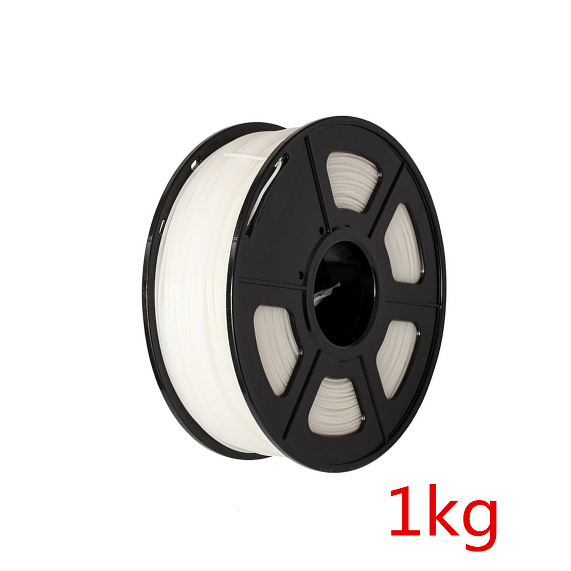 1.75mm 1KG/500g/250g PA Nylon 3D Printer Filament High Tensile Strength Nylon Filament Good Flexibility 3D Printing Material: white 1kg