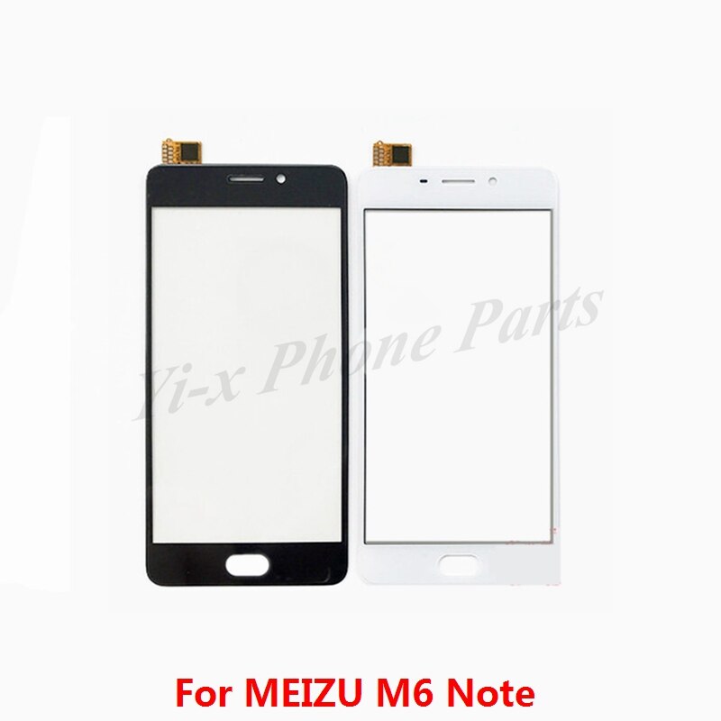 1 Uds. Pantalla táctil para Meizu M6 Note pantalla táctil digitalizador panel de vidrio lente sensor piezas de reparación