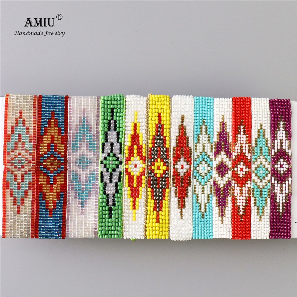 AMIU paquet fait à la main à vendre bohème tissage perles amitié Bracelet tissé corde chaîne emballage ensembles 12 pièces pour femmes hommes: Default Title
