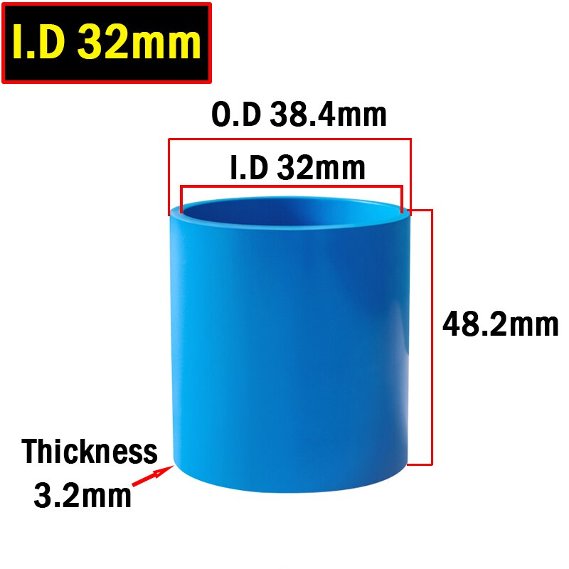 2pcs I.D 20~90mm PVC Straight Connector PVC Pipe Connector Fittings Fish Tank Water Supply Tube 2 Way Joint PVC Quick Connector: Blue 32mm