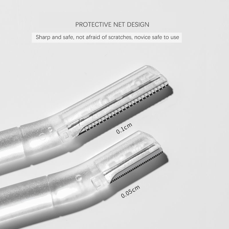 Geavanceerde Wenkbrauw Trimmen Mes Veilig Anti-Kras Wenkbrauw Scheren Tool Voor Mannen En Vrouwen Beginner Beauty Tool Set Wenkbrauw scheermes