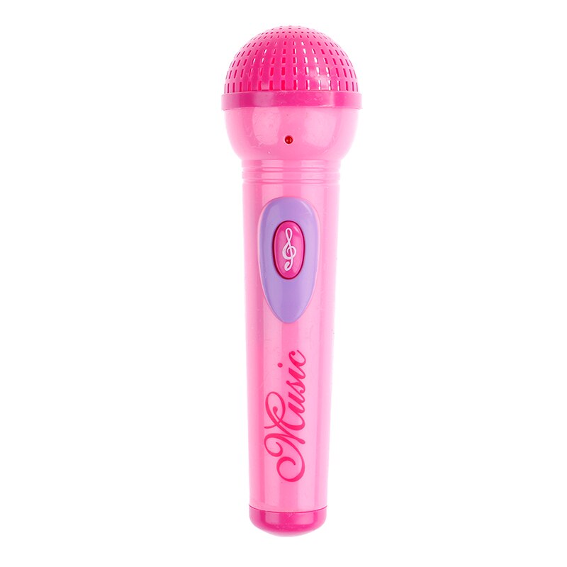 Leuke Grappige Draadloze Microfoon Model Muziek Karaoke Mini Fun Kind Speelgoed: Roze