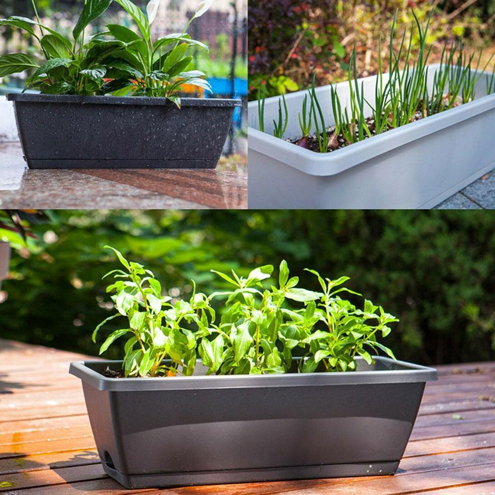 Vegetable Pot Planting Box Family Balcony Vegetable Planting Pot Outdoor Planter Planting Tree Extra Large Plastic Flower Pot