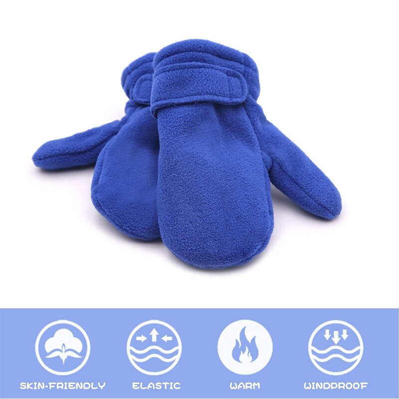 Winter Warm Dikker Baby Handschoenen Peuter Infant Winter Wanten Gevoerd Met Fleece Easy-On Baby Jongens Baby Meisjes Outdoor wanten