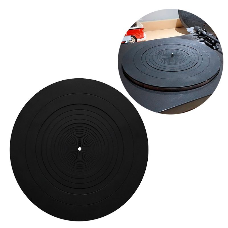 Alfombrilla antideslizante LP de goma antivibratoria de silicona para fonógrafo giradiscos accesorios para grabadores de vinilo