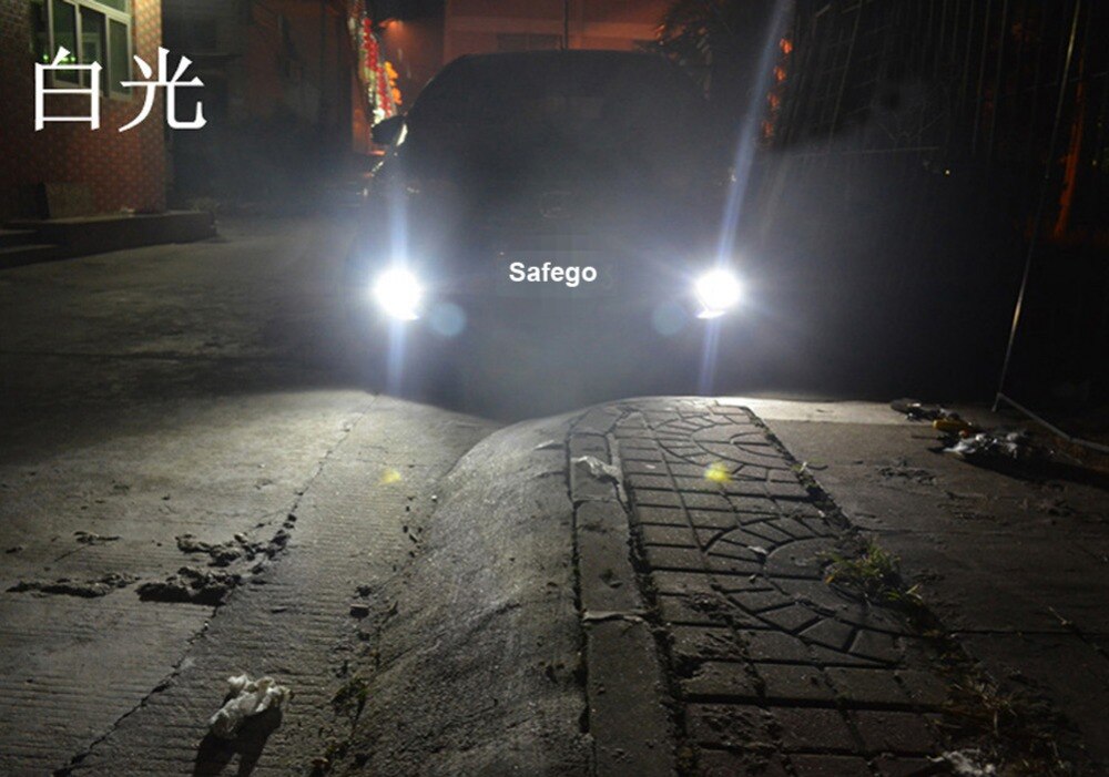 Safego 35W bombillas antiniebla para el coche lente de proyector de luz antiniebla xenon H3 luces antiniebla para el coche auto faro xenon hid kit de lente de proyector
