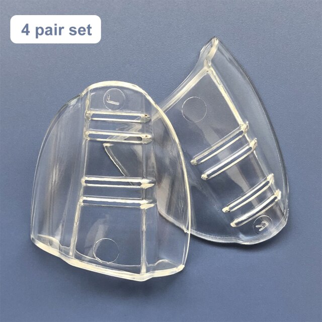 2/4 Paar Bril Side Schilden Tpu Clear Glazen Beschermende Covers Flap Side Protector 12Mm Glazen Frame Side Wing Voor bril: 4 Pair Set Clear