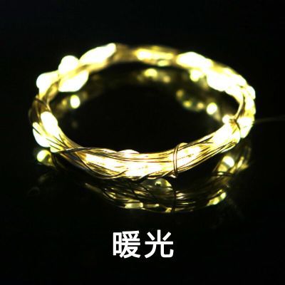 [] Led Warm Licht Verlichting Keten Kleurrijke Verlichting Starry Boeket Decoratieve Verlichting Kerst Verjaardag Wens Fles Lamp: 1 M Warm White