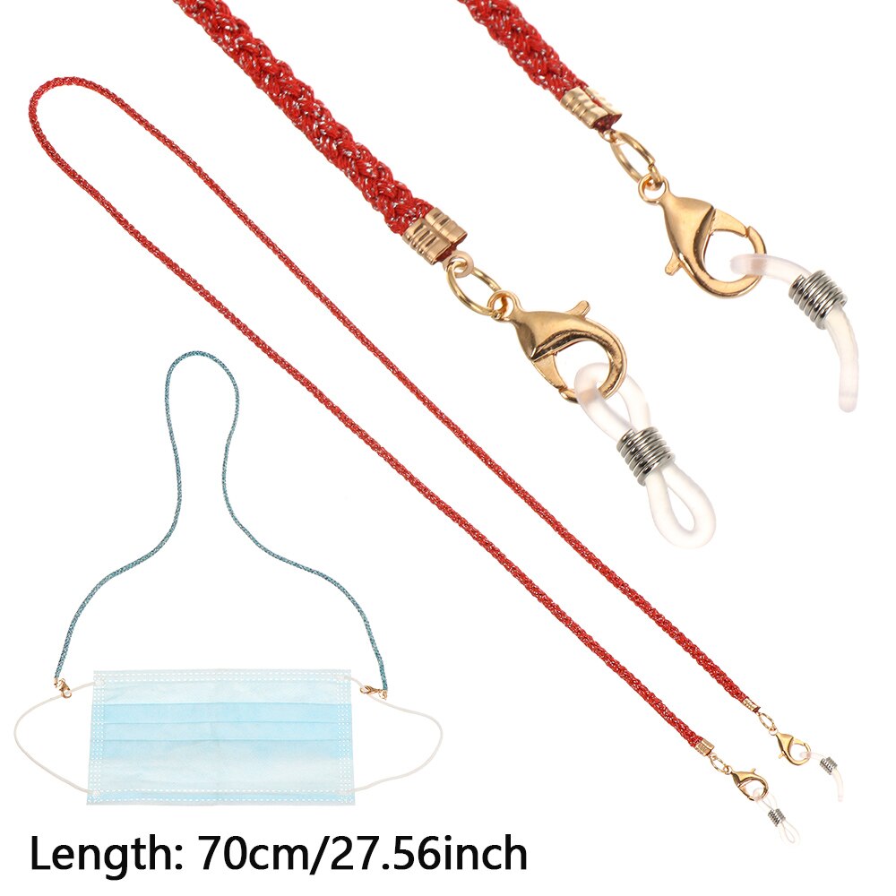 1 stuk masker houder riem anti-verloren bril ketting leesbril ketting lanyard unisex zonnebril touw clip vast brilmontuur