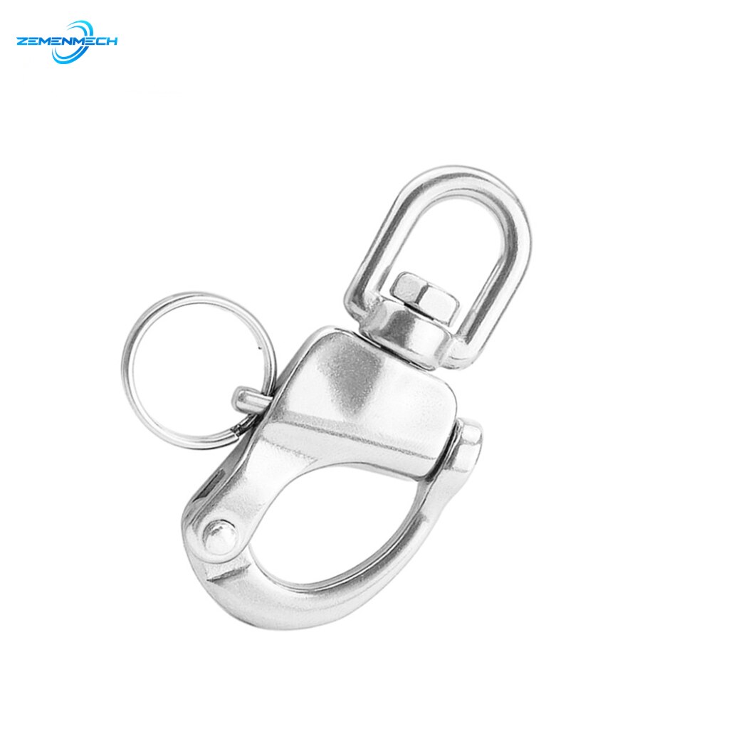 316 Stainless Steel Swivel Snap Shackle Quick Release Boat Anchor Chain Eye Shackle Swivel Snap Hook for Marine Architectural