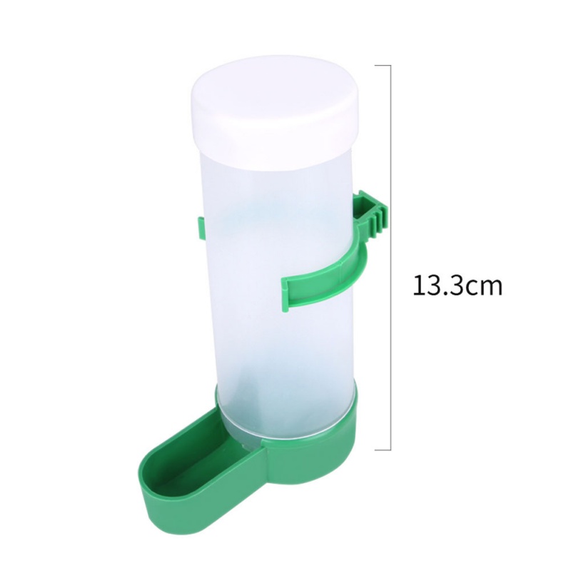 Alimentador de bebedero de agua para pájaros con Clip, botella dispensadora de suministros para pájaros, cuencos para mascotas, jaula para loros, 2 uds.: 1pcs Feeder